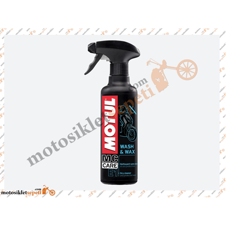 Motul Mc Care E1 Wash & Wax Susuz Temizleyici ve Cilalama Spreyi 400 ML